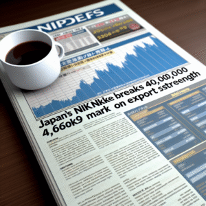 Japan's Nikkei Breaks 40,000 Mark on Export Strength